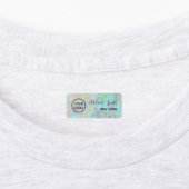 opal背景のロゴ ラベル (貼付)