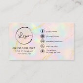 Opal Business Logo Social Media 名刺 (正面)