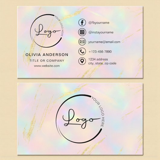 Opal Business Logo Social Media 名刺