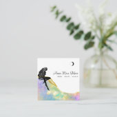 *~* Opal Crystal Woman金ゴールドグルタQR スクエア名刺 (スタンド正面)