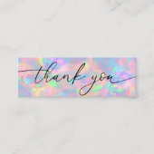 opal gem thank you mini business card スキニー名刺 (正面)