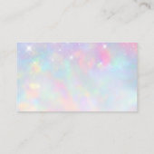 Opal Glitter QR Code Minimalist Professional 名刺 (裏面)