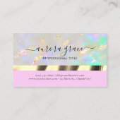 Opal Glow Elegance:ビジネスカードそのきらめく 名刺 (裏面)