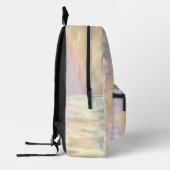 Opal Iridescent Holographic School Backpack プリントバックパック (左)