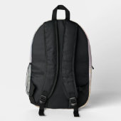 Opal Iridescent Holographic School Backpack プリントバックパック (裏面)