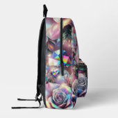 Opal Iridescent Rose School Backpack プリントバックパック (左)