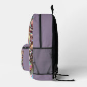 Opal Iridescent Rose School Backpack プリントバックパック (右)