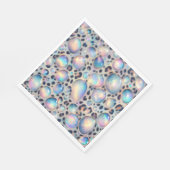 Opal Leopard Print Luxury Napkins スタンダードランチョンナプキン (角)