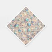 Opal Leopard Print Luxury Napkins スタンダードランチョンナプキン (角)