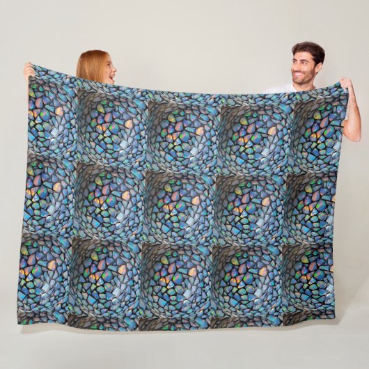 Opal Mosaic1 フリースブランケット (インサイチュ)