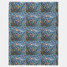 Opal Mosaic1 フリースブランケット