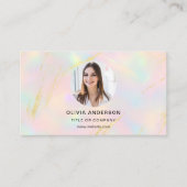 Opal Photo with QR Code Social Media 名刺 (正面)