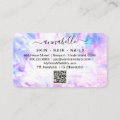 *～* OPAL QRプリズムAP26 Crystal Rainbow Ethereal 名刺 (裏面)