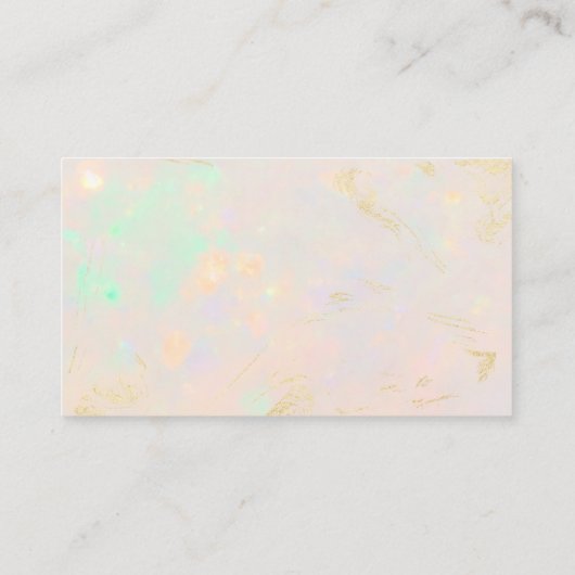 Opal QR Code Minimalist Professional 名刺 (裏面)