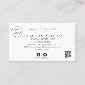 *~* Opal RainbowハートQRロゴリワードありがとう  ロイヤリティカード (裏面)