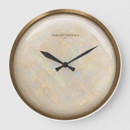 Opal replica face Grand Central quartz ラージ壁時計