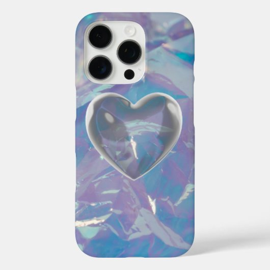 Opal & Silver Luminescent Shiny Purple Blue Gemsto Case-Mate iPhoneケース (裏面)