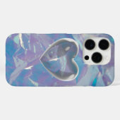 Opal & Silver Luminescent Shiny Purple Blue Gemsto Case-Mate iPhoneケース (裏面 (横))