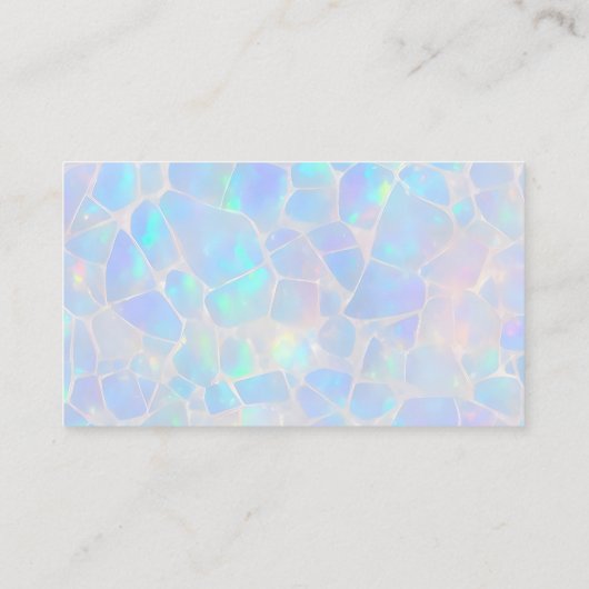 Opal Stone Background Photo 名刺 (裏面)
