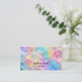 opal stone business card 名刺 (スタンド正面)
