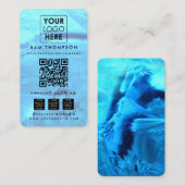 Opal Stone Connect with Us Social Media QR Code 名刺 (正面/裏面)