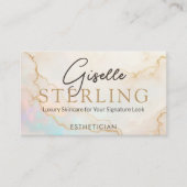 Opal Stone Esthetician QR Code 名刺 (正面)