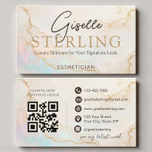 Opal Stone Esthetician QR Code 名刺