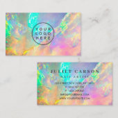 Opal Stone Glitter Feminine logo 名刺 (正面/裏面)