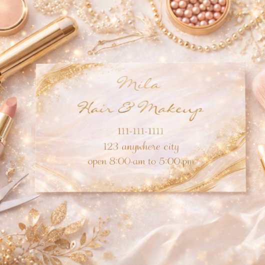 OPAL STONE GOLD BUSINESS CARD 名刺