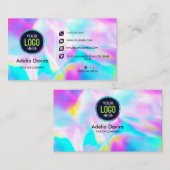 Opal Stone Luxury Business Card Design 名刺 (正面/裏面)