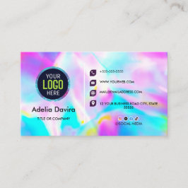 Opal Stone Luxury Business Card Design 名刺
