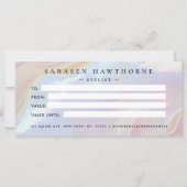 Opal Stone Shellバックグラウンドギフト証明書カード (裏面)