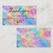 opal stone thank you business card 名刺 (正面/裏面)