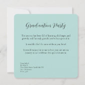 Opal Sweet Student Dog Graduation Save The Date セーブザデート (裏面)