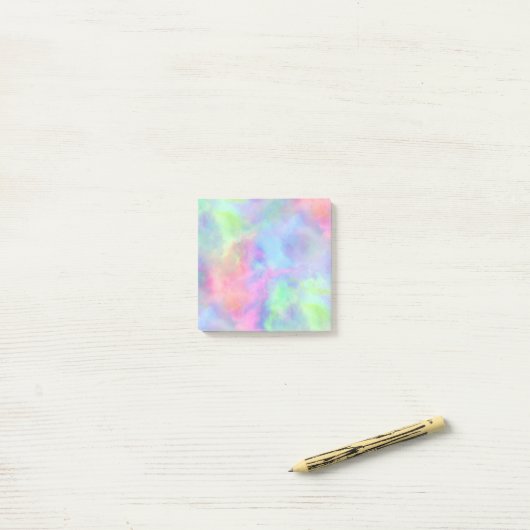 opal watercolor splash : ポストイット (デスク上)