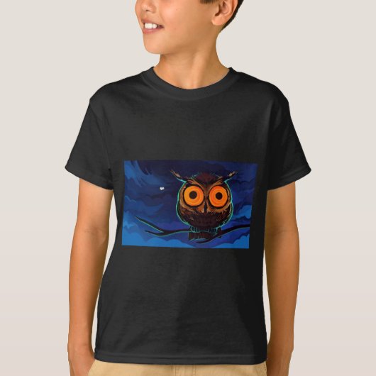 OPALSANIA.のフクロウ Tシャツ (正面)