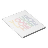 Opaque シンプル Business Logo Poster ノートパッド (アングル)