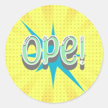 Ope、中西部おもしろいスラング |レトロ緑と青