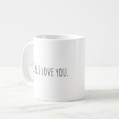  "Ope, I love you" Michigan Couple Valentine's Mug コーヒーマグカップ (正面左)