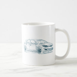 Opel Astra 2010年 コーヒーマグカップ