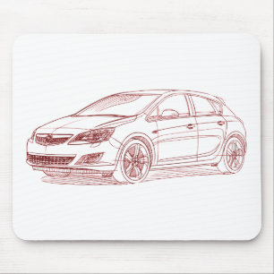 Opel Astra 2010年 マウスパッド