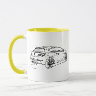 Opel Astra GTC 2012年 マグカップ