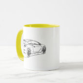 Opel Astra GTC 2012年 マグカップ (正面左)