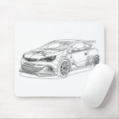 Opel AstraOPCの極端2015年 マウスパッド (マウス)