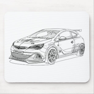 Opel AstraOPCの極端2015年 マウスパッド