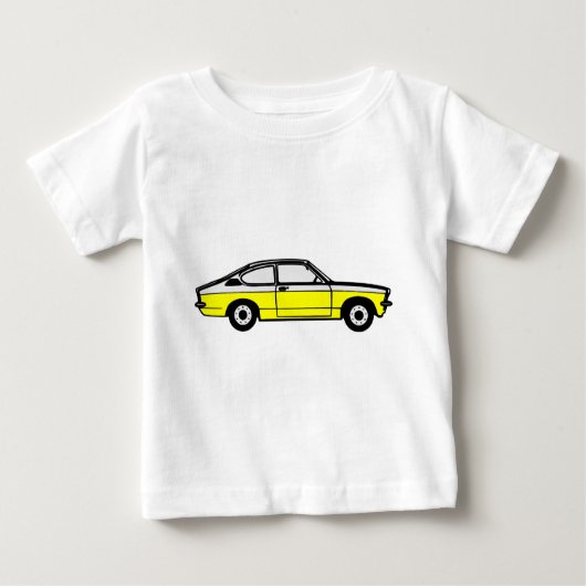 Opel Kadett Cのクーペ1974年 ベビーTシャツ (正面)