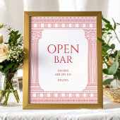 Open bar poster for goddess party ポスター