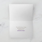 Open Book and Flowers on Driftwood カード (内部)