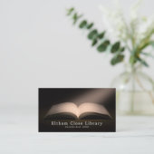 Open Book、Librarian、Library 名刺 (スタンド正面)