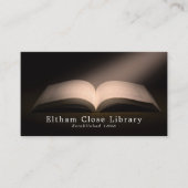 Open Book、Librarian、Library 名刺 (正面)
